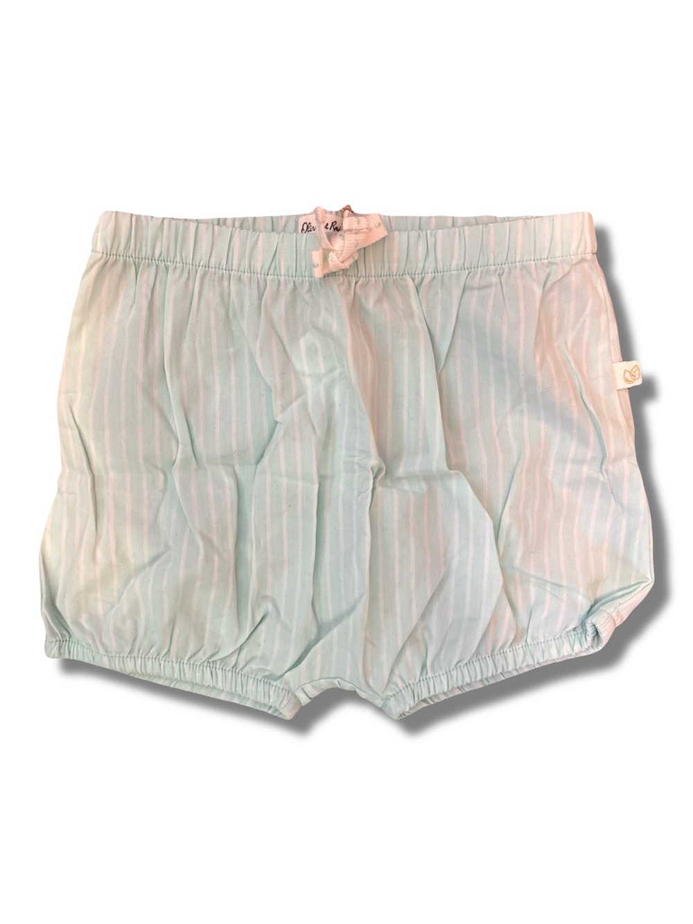 NWT Oliver & Rain 24 Months Turquoise Striped Shorts Unisex Coastal Baby Beach